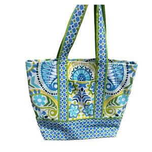 Handmade large tote bag + small accessories bag